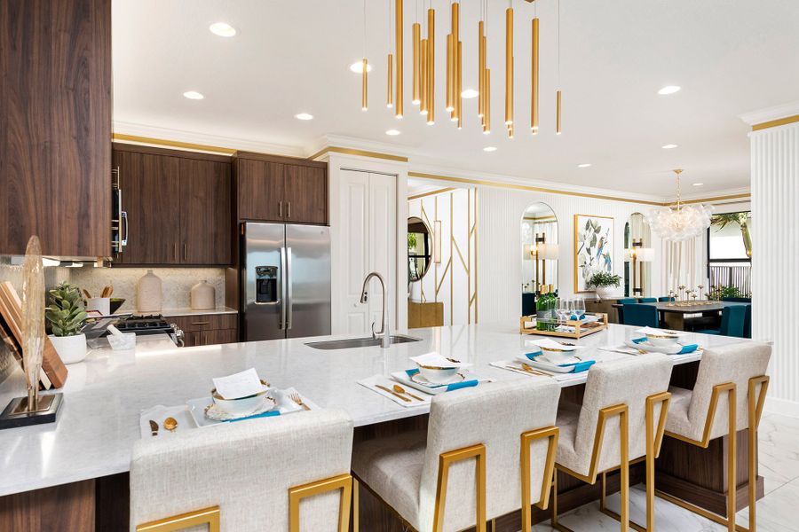 Representative furnished interior of a home built from the Monacello by GL Homes in Valencia Parc at Riverland, Port St. Lucie (Image 8).