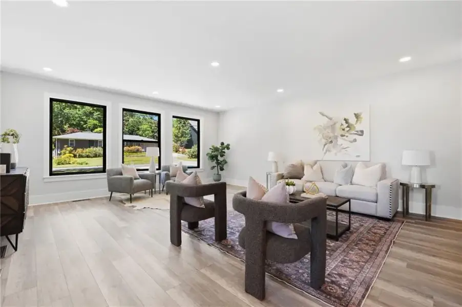 Furnished interior view inside a new home in , Roswell (Image 14).