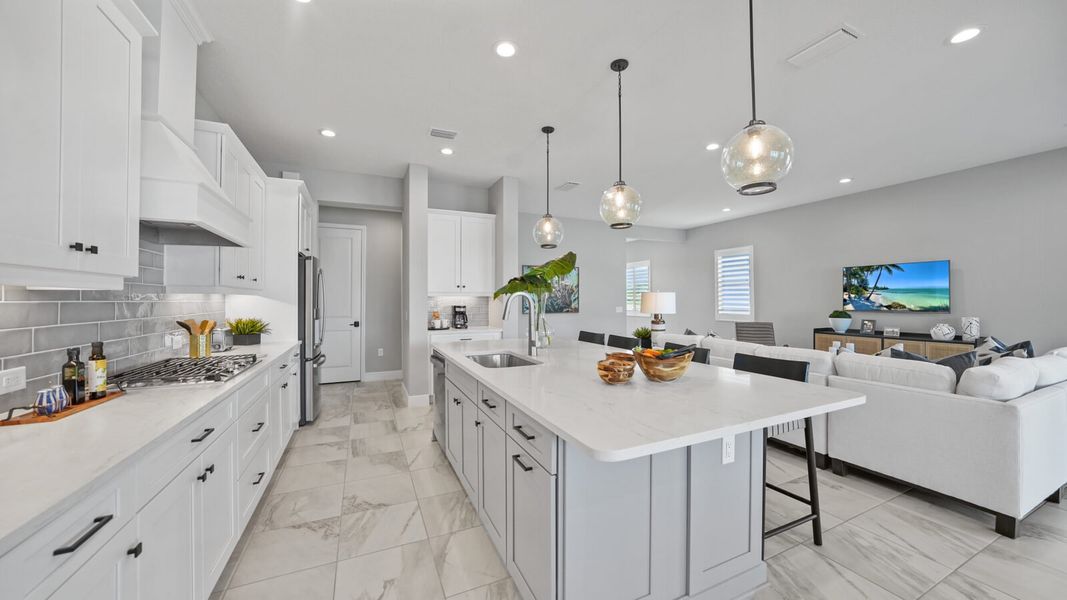 Representative furnished interior of a home built from the Sea Mist by Neal Communities in Vistera of Venice, Venice (Image 9).