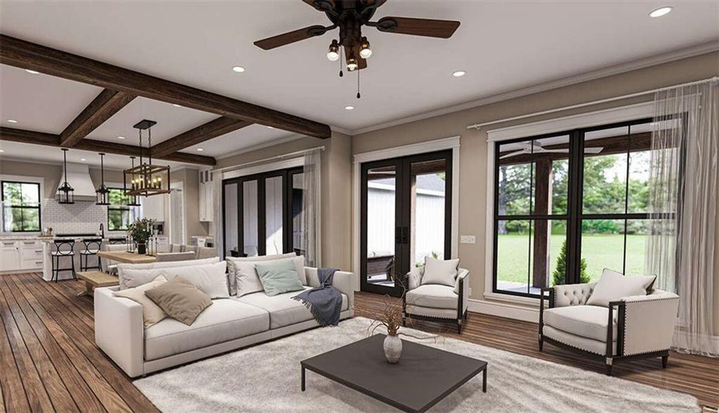 Furnished interior view inside a new home in , Maysville (Image 10).