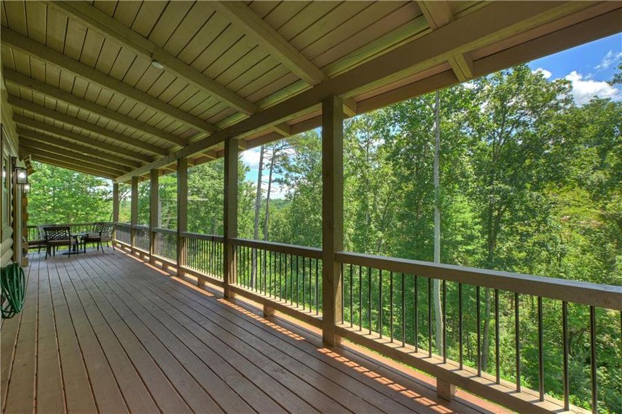 Exterior details and patio area of a home in , Ellijay (Image 22).