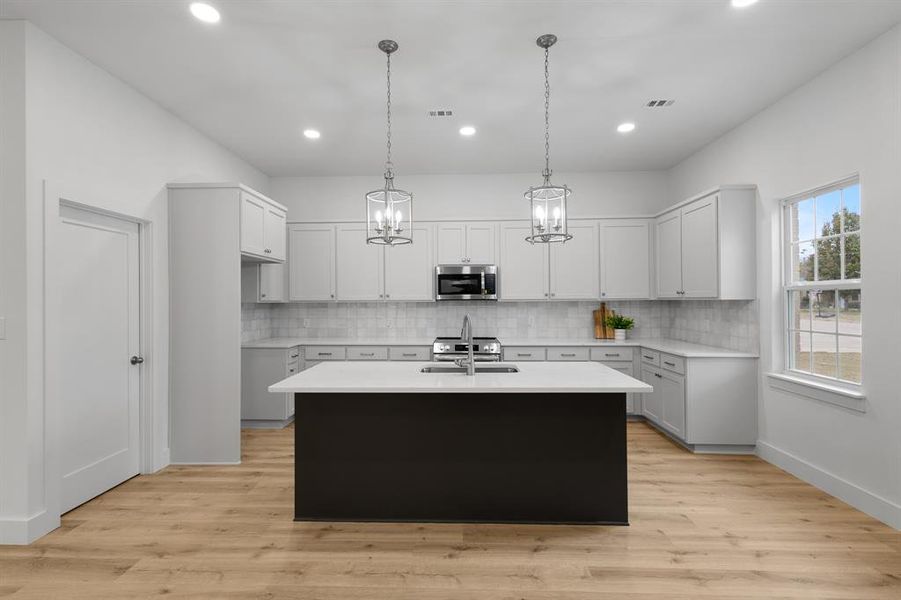 Furnished interior view inside a new home in , Bridgeport (Image 5). Furnished interior view inside a new home in , Bridgeport (Image 5).