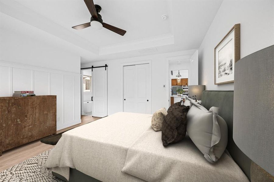 Furnished interior view inside a new home in Sterling Greene, Arlington (Image 7). Furnished interior view inside a new home in Sterling Greene, Arlington (Image 7).