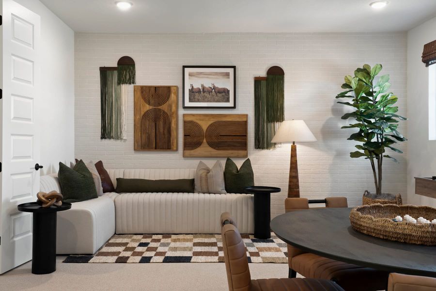 Furnished interior view inside a new home in Wolf Ranch, Georgetown (Image 31).