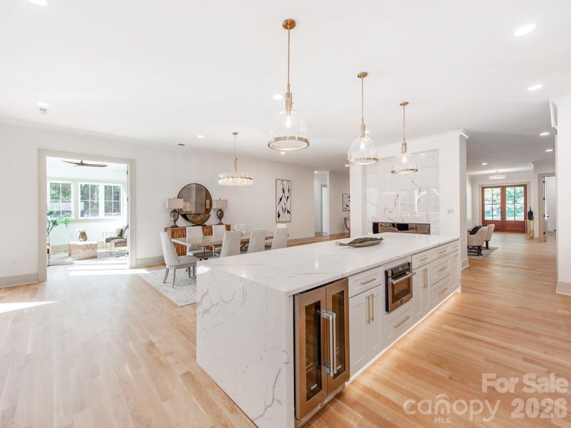 Built in Wine Cooler and Drawer Microwave