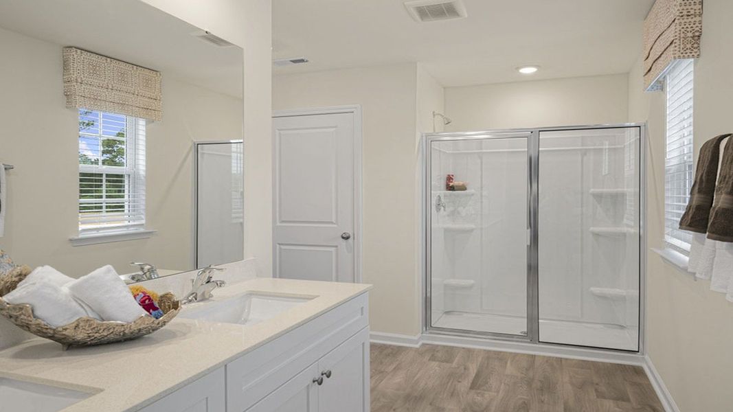 Representative furnished interior of a home built from the Galen by D.R. Horton in Country Creek, Lexington (Image 18).