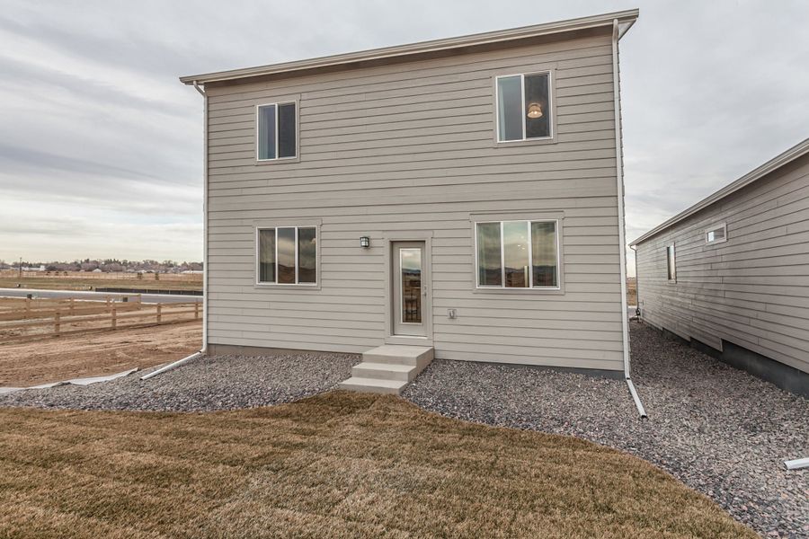 Representative exterior details of a home built from the Oakley by Hartford Homes in Bloom, Fort Collins (Image 4).
