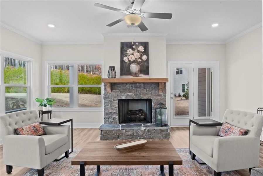 Furnished interior view inside a new home in Stratford at NatureWalk, Dallas (Image 10).