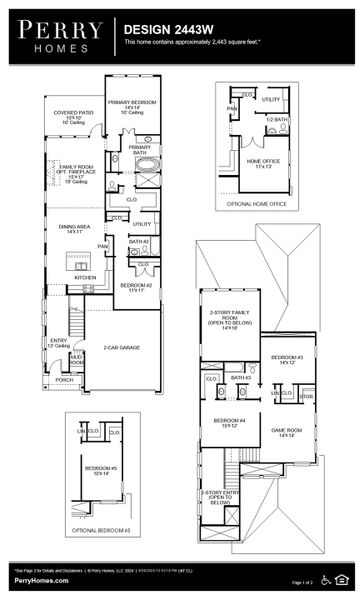 Floor Plan for 2443W