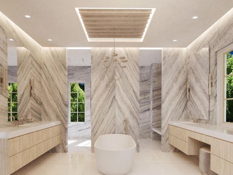 Furnished interior view inside a new home in , Delray Beach (Image 9).