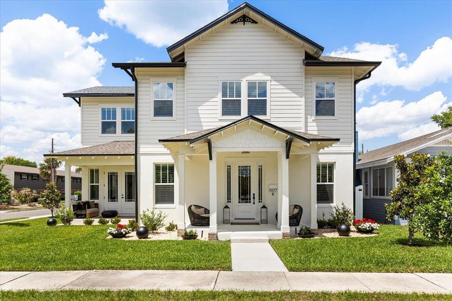 Front exterior of a new home in , Winter Park, FL, highlighting curb appeal (Image 26).