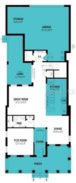 2D floor plan layout of this home in Celebration, Celebration, FL (Image 6). 2D floor plan layout of this home in Celebration, Celebration, FL (Image 6).