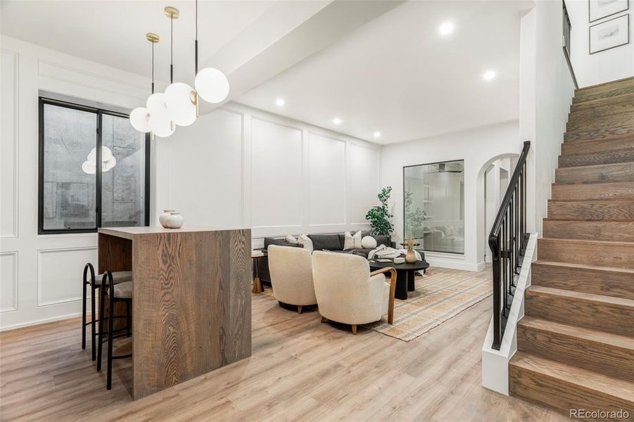 Furnished interior view inside a new home in , Denver (Image 13).