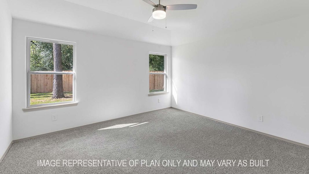 Representative unfurnished interior of a home built from the Bellvue by D.R. Horton in China Grove, China (Image 17). Representative unfurnished interior of a home built from the Bellvue by D.R. Horton in China Grove, China (Image 17).