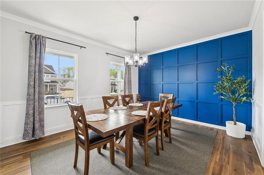 Furnished interior view inside a new home in , Dawsonville (Image 8).