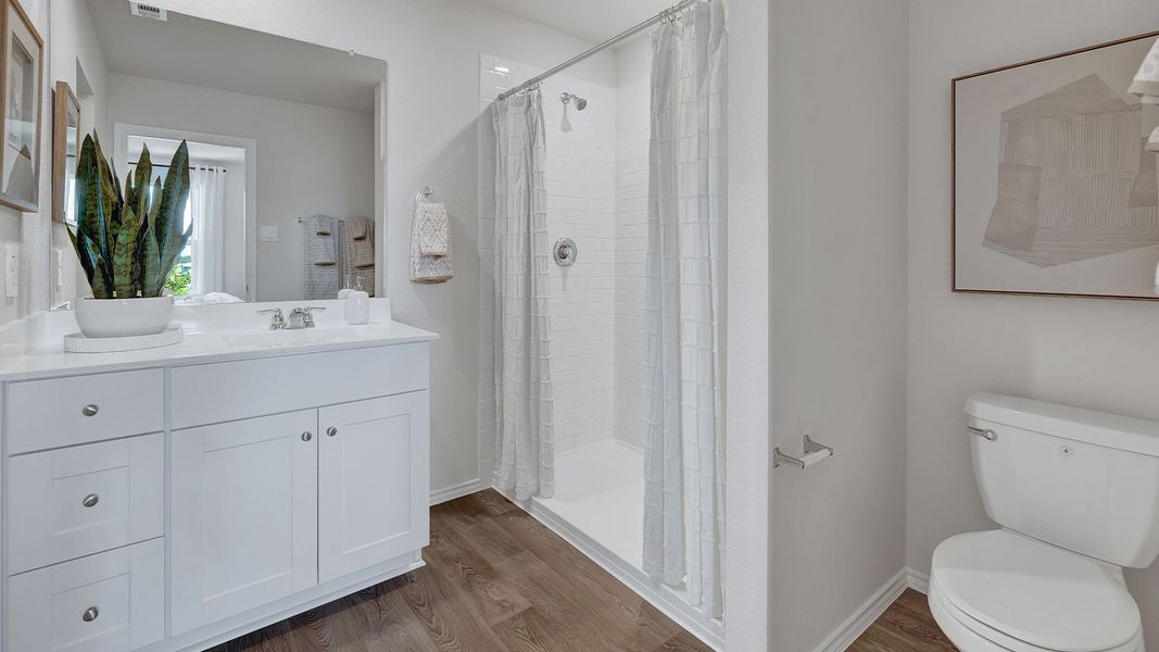 Representative furnished interior of a home built from the The Emma by D.R. Horton in Arroyo Ranch, Seguin (Image 23).