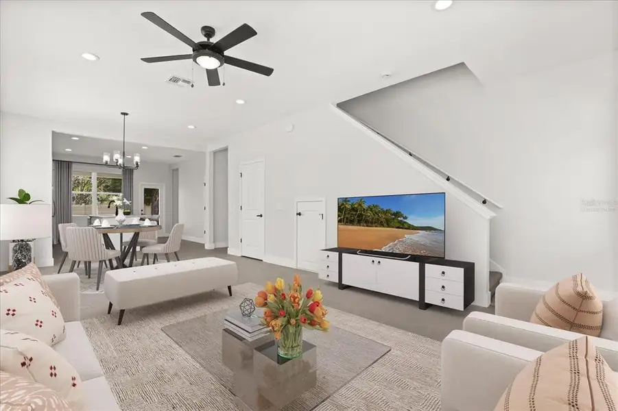Furnished interior view inside a new home in , Orlando (Image 3).