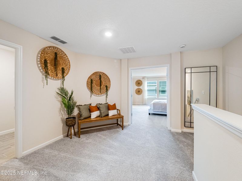 Furnished interior view inside a new home in Silver Falls Townhomes at Silverleaf, St. Augustine (Image 15). Furnished interior view inside a new home in Silver Falls Townhomes at Silverleaf, St. Augustine (Image 15).