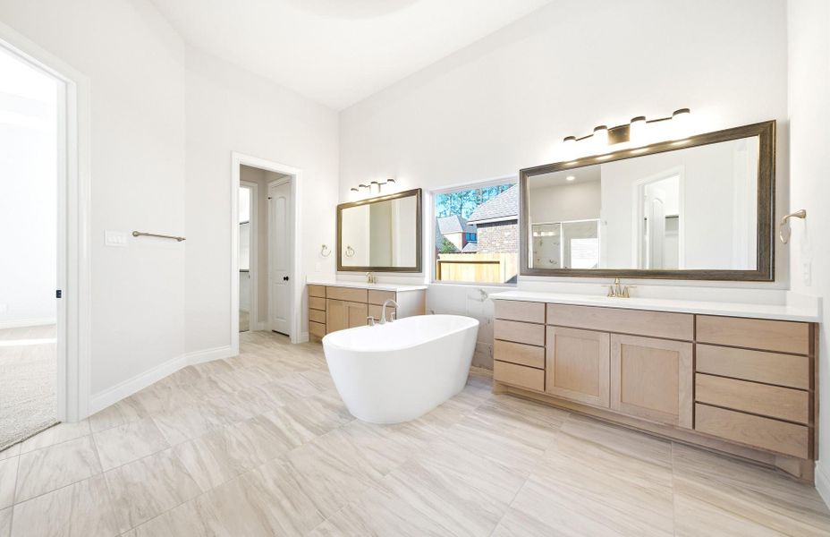 Furnished interior view inside a new home in Artavia 70′, Conroe (Image 16).