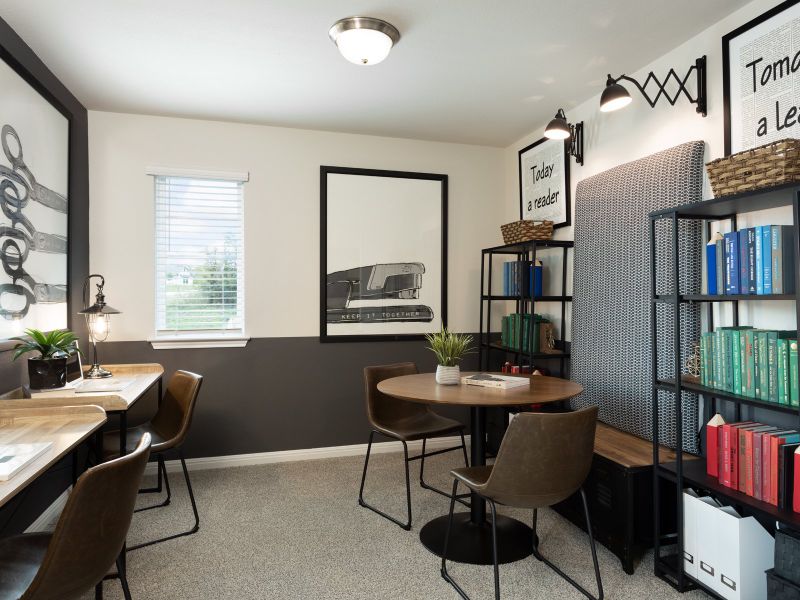 Furnished interior view inside a new home in Riverbend at Double Eagle - Reserve Collection, Cedar Creek (Image 10).