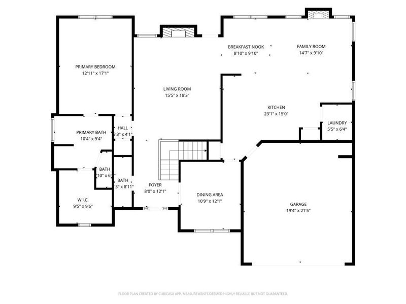 2D floor plan layout of this home in , Winder, GA (Image 7). 2D floor plan layout of this home in , Winder, GA (Image 7).