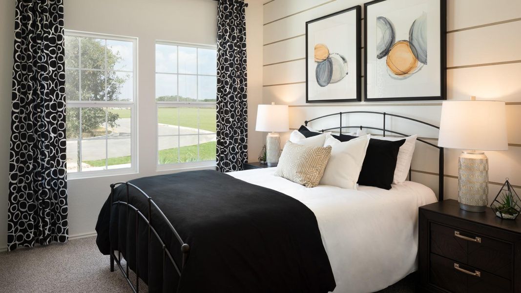 Furnished interior view inside a new home in The Colony: Ridgepointe and Claremont Collections, Bastrop (Image 14).