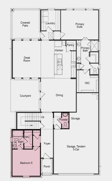 Structural options added include: downstairs bedroom and bath.