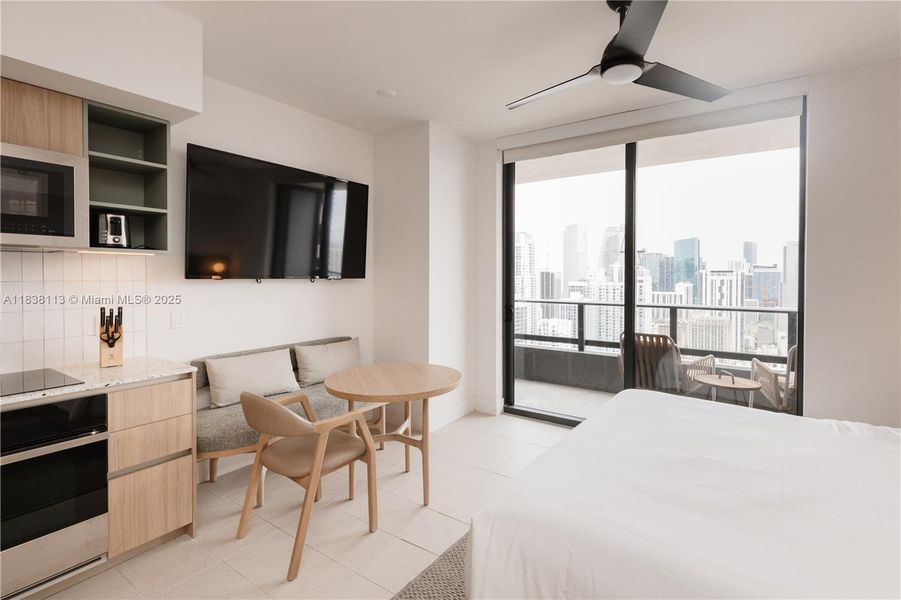 Furnished interior view inside a new home in Gale Hotel & Residences Miami (former Natiivo), Miami (Image 16).