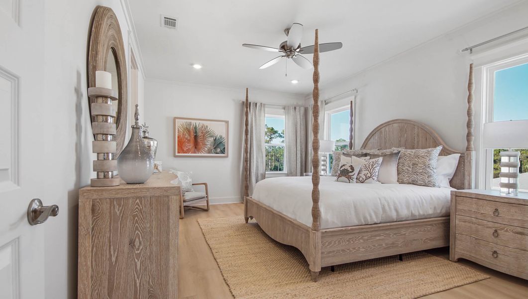 Furnished interior view inside a new home in Parkside, Santa Rosa Beach (Image 39). Furnished interior view inside a new home in Parkside, Santa Rosa Beach (Image 39).
