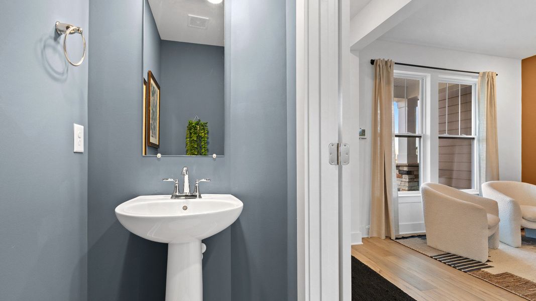 Powder Room of The Churchill Design by DRB Homes