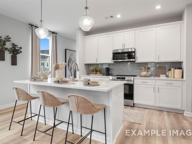 Furnished interior view inside a new home in Townes at North Main, Lillington (Image 12).