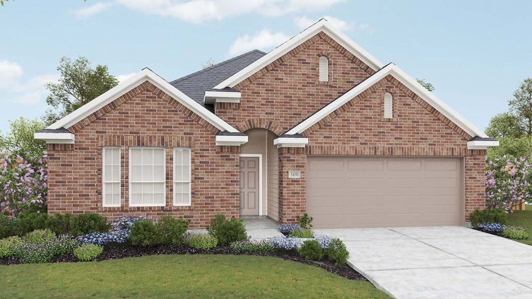 Representative exterior photo of a completed home built from the Blanton by DRB Homes in Calumet, Jarrell, TX (Image 7).