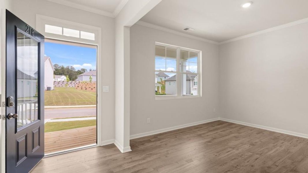 Spacious, unfurnished interior of a new home in Thompson Ridge, Dallas (Image 28). Spacious, unfurnished interior of a new home in Thompson Ridge, Dallas (Image 28).