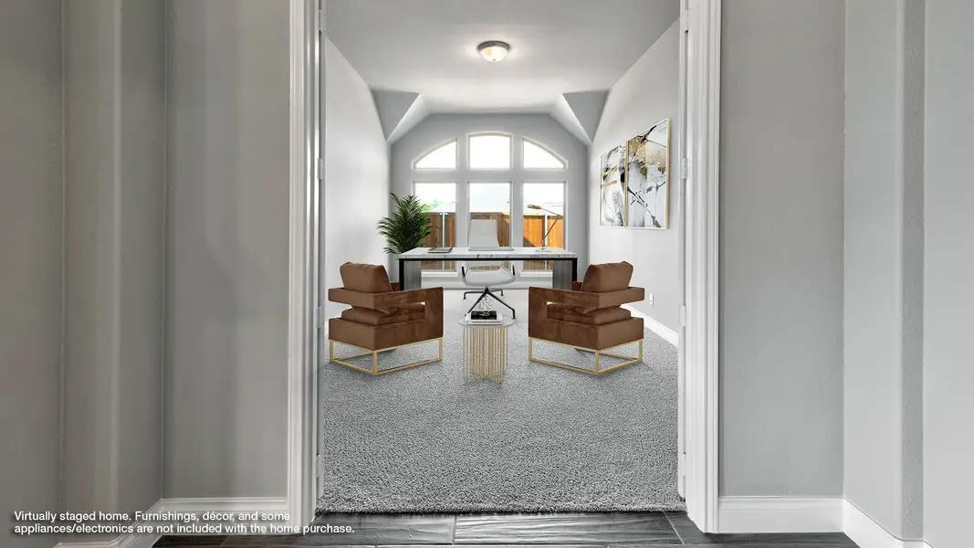 Furnished interior view inside a new home in Sweetgrass, Haslet (Image 7).