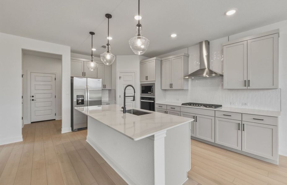 Representative furnished interior of a home built from the Saddlebrook by Pulte Homes in Santa Rita Ranch, Liberty Hill (Image 10).