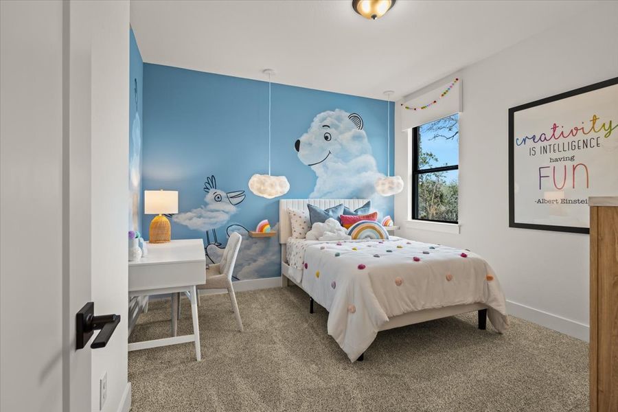 Furnished interior view inside a new home in 6 Creeks, Kyle (Image 51).