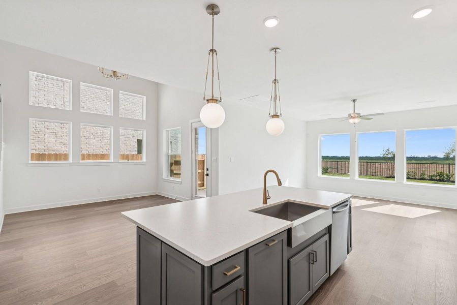 Furnished interior view inside a new home in Brookewater 55’ Homesites, Rosenberg (Image 5).