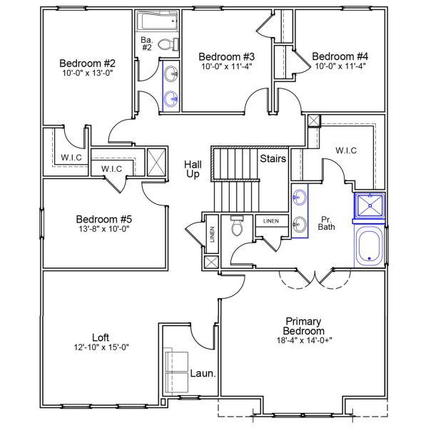 2D floor plan layout of this home in Ellington, Elgin, SC (Image 3).