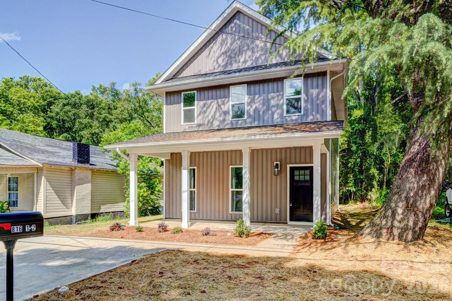 Front exterior of a new home in , Shelby, NC, highlighting curb appeal (Image 11).