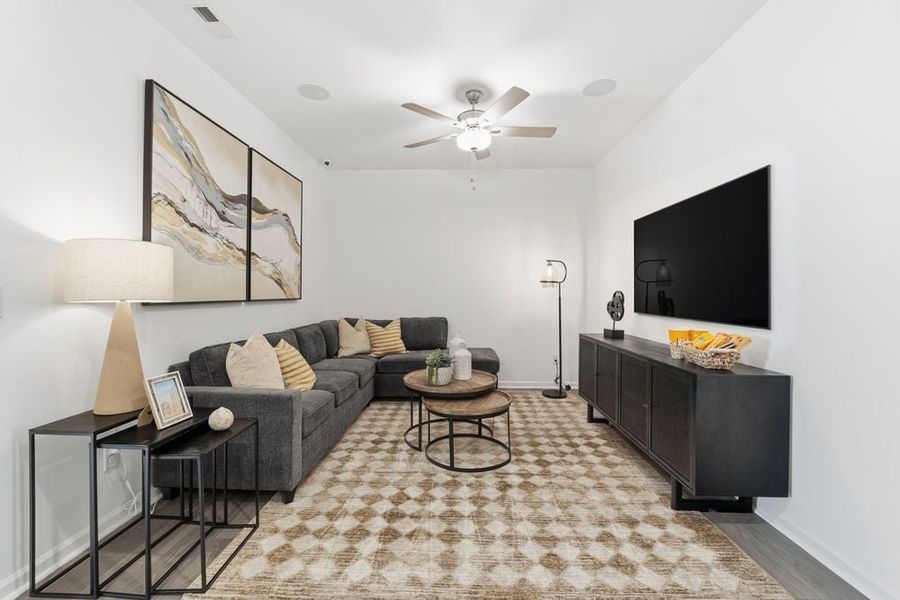 Furnished interior view inside a new home in Terraces at the Exchange, Indian Land (Image 18). Furnished interior view inside a new home in Terraces at the Exchange, Indian Land (Image 18).