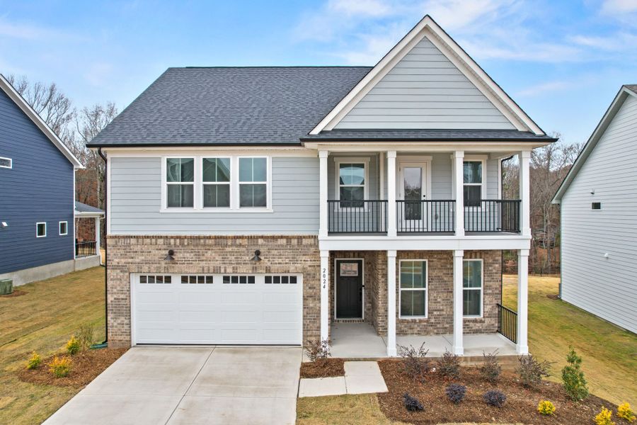 Front exterior of a new home in Forest Creek, Waxhaw, NC, highlighting curb appeal (Image 25).