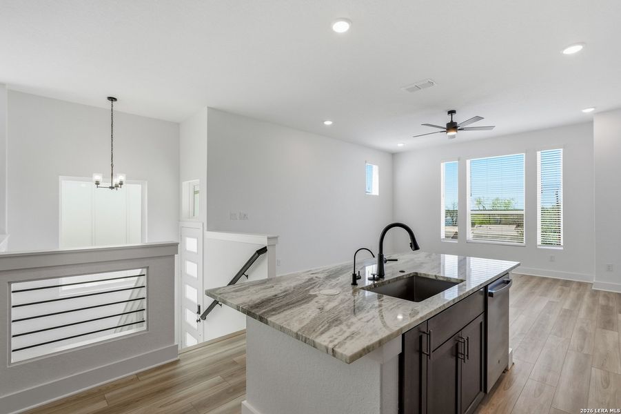 Furnished interior view inside a new home in Rose Hill, San Antonio (Image 14).