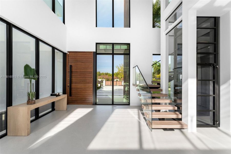 Furnished interior view inside a new home in , Miami (Image 37).