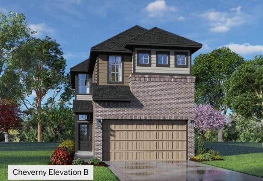 Front exterior of a new home in Park Hill, Stafford, TX, highlighting curb appeal (Image 1). Front exterior of a new home in Park Hill, Stafford, TX, highlighting curb appeal (Image 1).