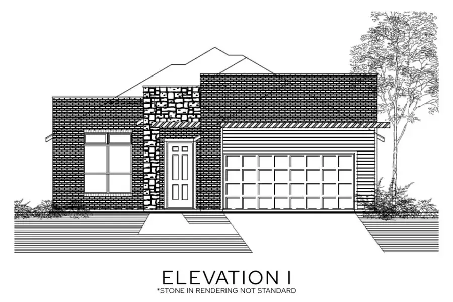 Representative rendering of the exterior for the The Olive by Lillian Custom Homes (Image 8).
