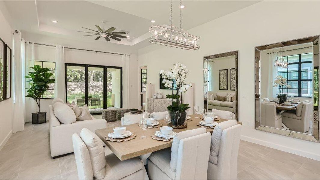 Furnished interior view inside a new home in Tesoro Club, Port St. Lucie (Image 4).