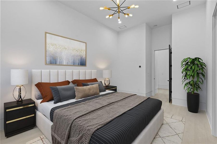 Furnished interior view inside a new home in , Winder (Image 13).