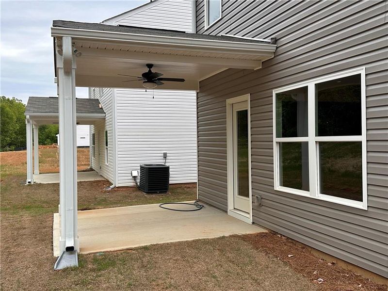 Exterior details and patio area of a home in , Rockmart (Image 2). Exterior details and patio area of a home in , Rockmart (Image 2).