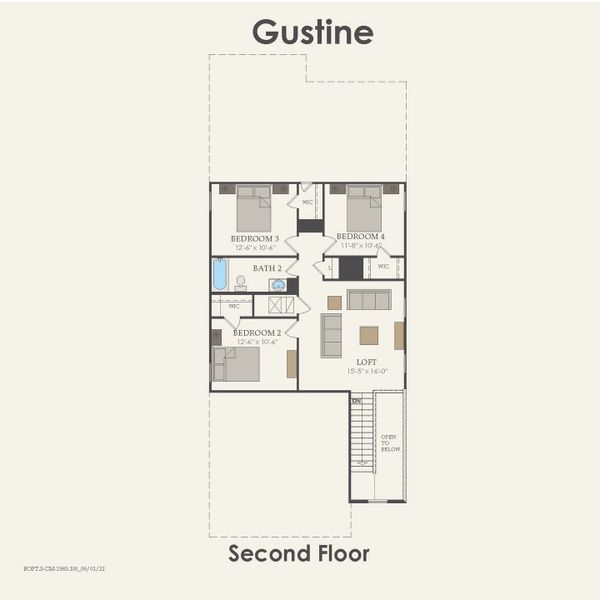 2D floor plan layout for the Gustine by Centex in Pinara Pines, Conroe, TX (Image 3). 2D floor plan layout for the Gustine by Centex in Pinara Pines, Conroe, TX (Image 3).