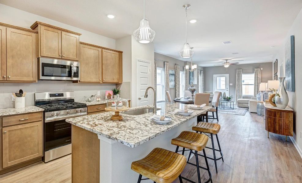 Furnished interior view inside a new home in Jackson Hills, Clarksville (Image 4).